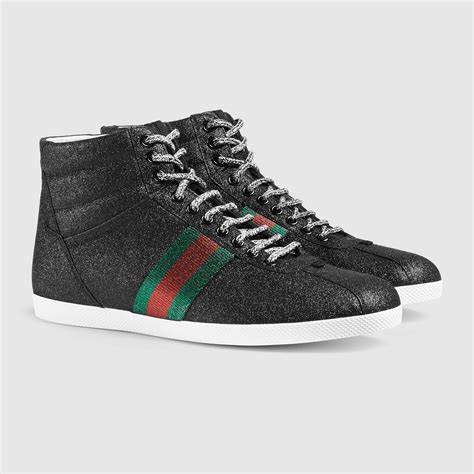 gucci glitter sneakers black|gucci glitter sneakers.